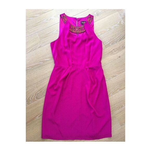 Laundry By Shelli Segal Fuchsia Cocktail Dress - Picture 1 of 3